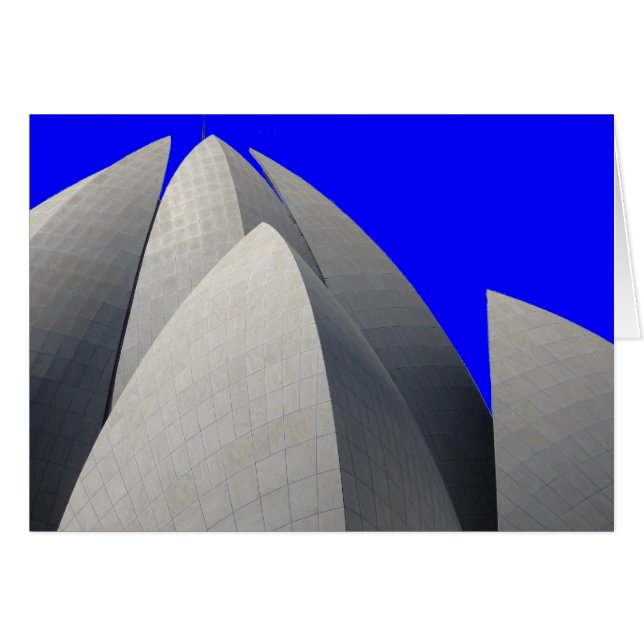 Cartão azul lótus (Frente Horizontal)