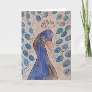 Cartão Azul Pavão