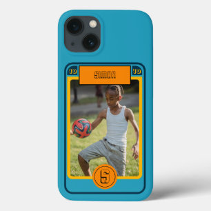 Cartão Azul Retroativo de Futebol inspirado
