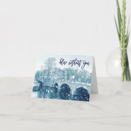 Cartão Azul sem você