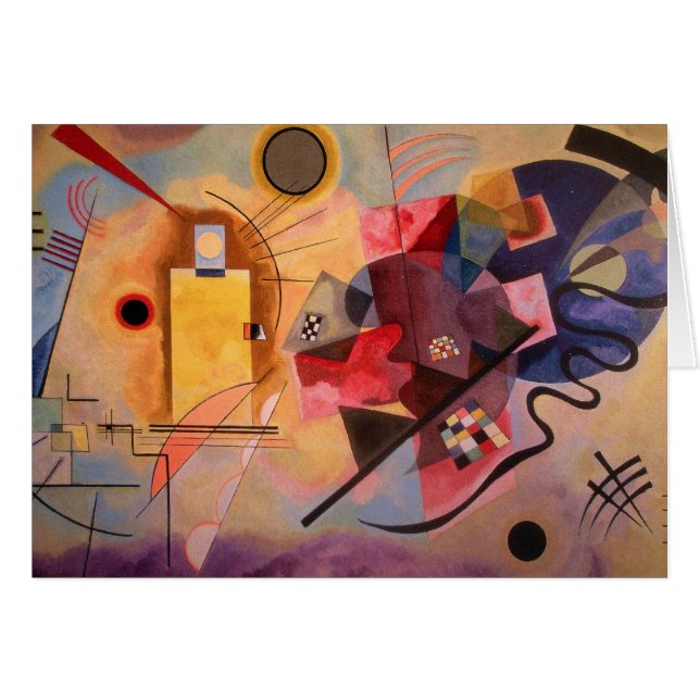 Cartão Azul vermelho-amarelo (Frente Horizontal)