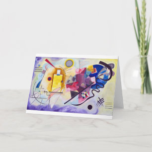 Cartão Azul Vermelho Amarelo, Wassily Kandinsky