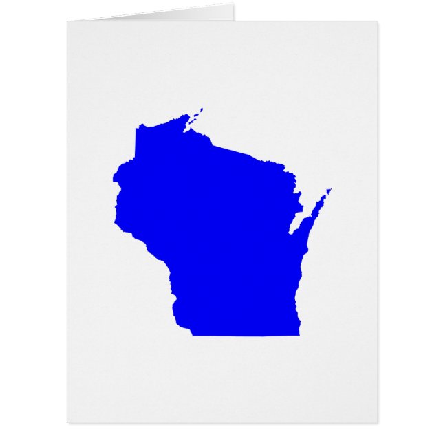 Cartão Azul Wisconsin (Frente)