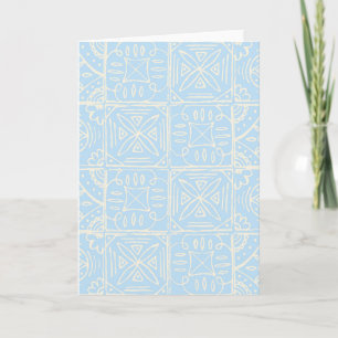 Cartão Azulejo delicado no estilo Amalfi sem emenda