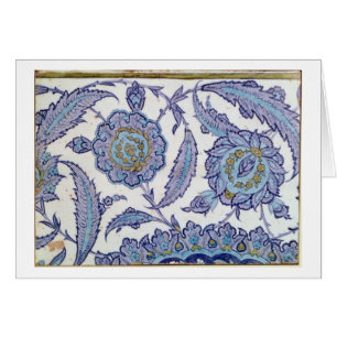 Cartão Azulejo do produto de cerâmica de Isnik, c.1520-50