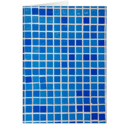 Cartão Azulejo Mosaico Azul