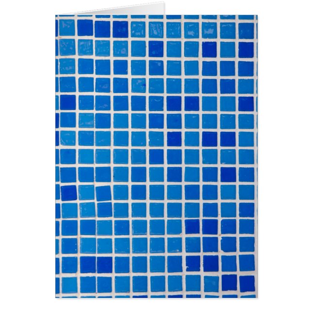 Cartão Azulejo Mosaico Azul (Frente)