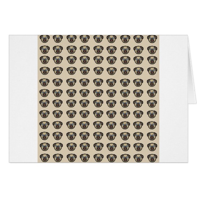 Cartão azulejo pug bg (Frente Horizontal)