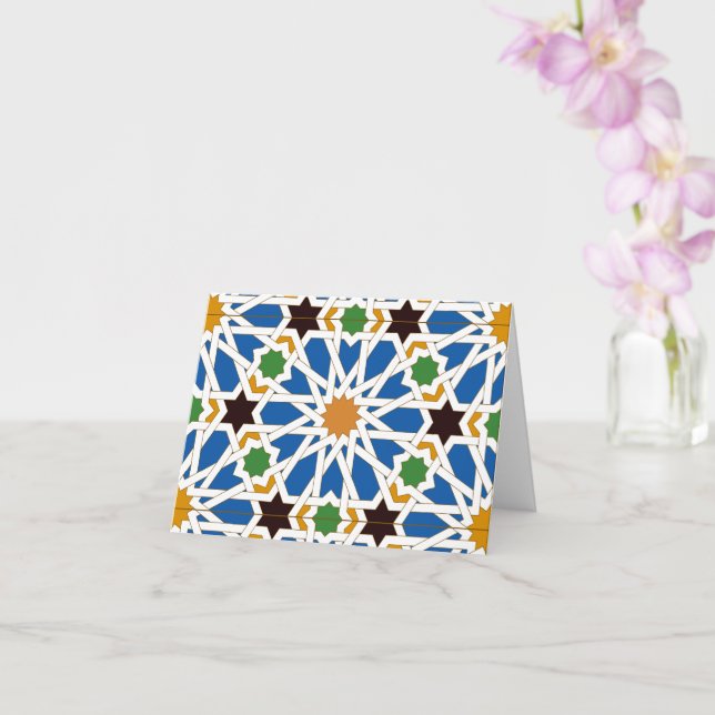 Cartão Azulejos Andaluzes 10 (Real Alcazar, Sevilha) (Orquídea)