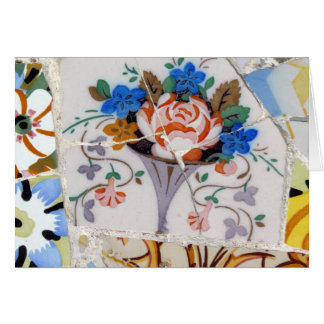 Cartão Azulejos da flor