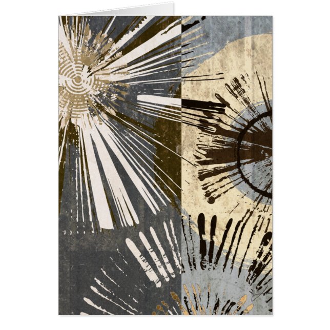 Cartão Azulejos de explosão I (Frente)