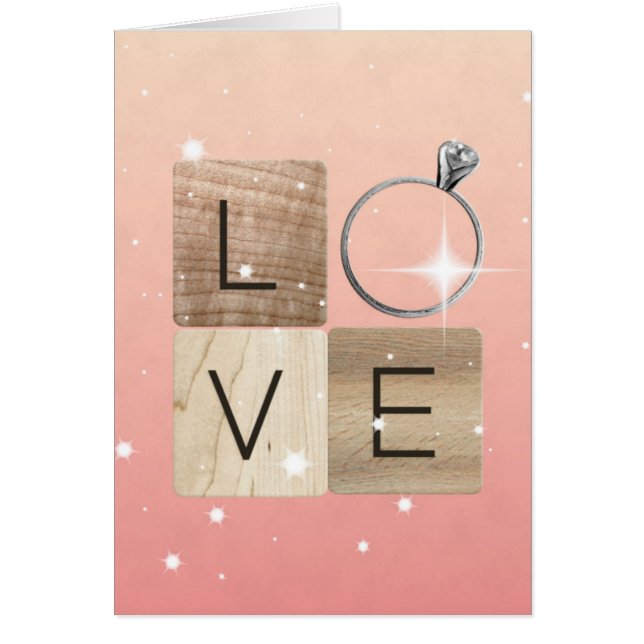 Cartão Azulejos L-o-v-e (Frente)