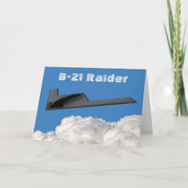 Cartão B-21 Bombeiro Furtivo Raider