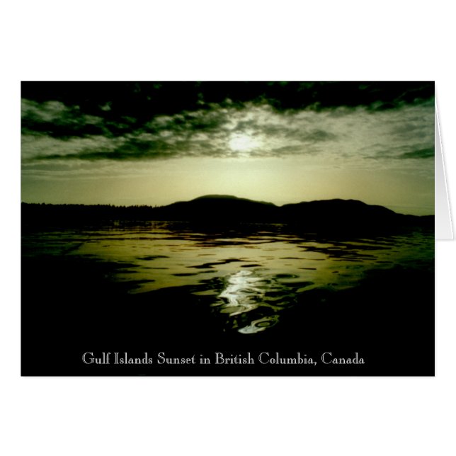 Cartão B.C. Por do sol das ilhas (Frente Horizontal)