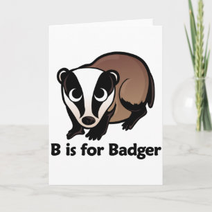 Cartão B é para Badger