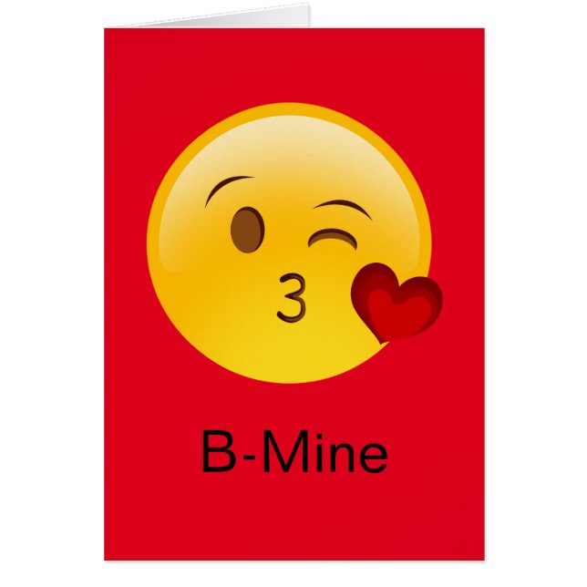 Cartão B-Mine Emoji Valentijnskaart (Frente)