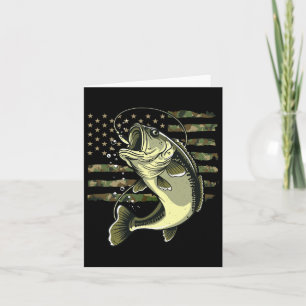 Cartão B Pesca De Peixes Usa Bandeira Americana Pesca De