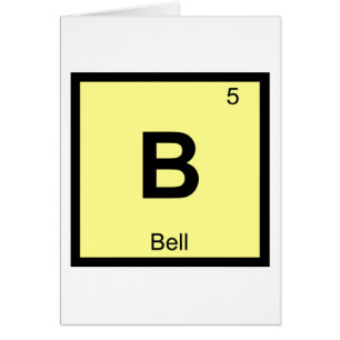 Cartão B - Símbolo da Tabela Periódica de Química da Músi