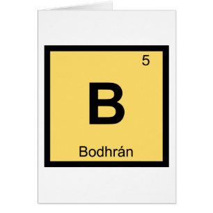 Cartão B - Símbolo de Mesa Periódica de Química da Mú