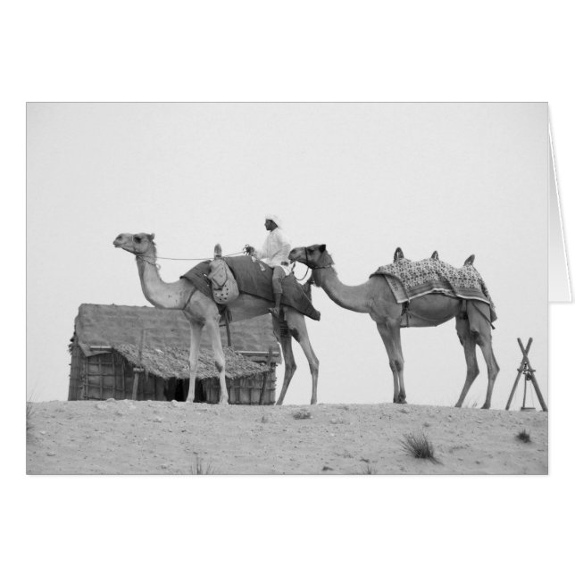 Cartão B&W Deserto do Dubai (Frente Horizontal)