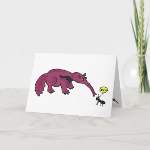 Cartão BA- Funny Anteater Greeting Card