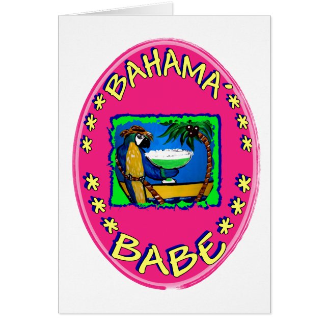 Cartão Baba das Bahamas (Frente)