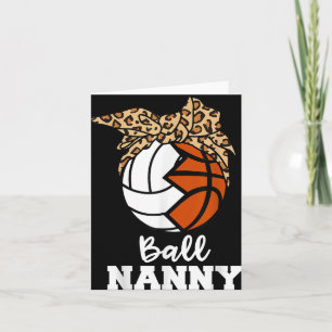 Cartão Babá Nanny Engraçada, Babá de Voleibol
