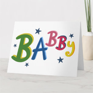 Cartão BABBY Black Country escreve New Baby Card