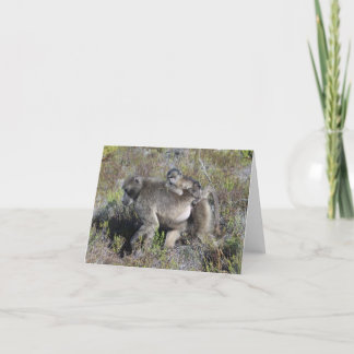 Cartão Baboon Notecard