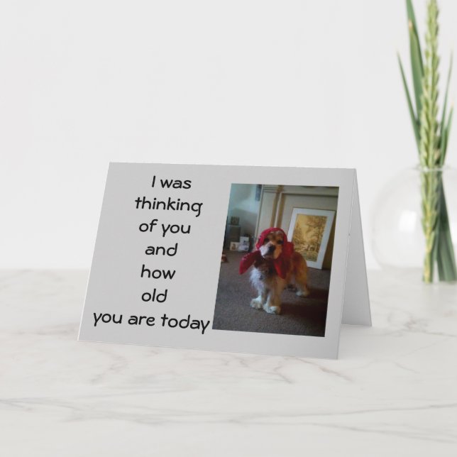 CARTÃO BABUSHKA PUPPY "40º" ANIVERSÁRIO DESEJO (Frente)