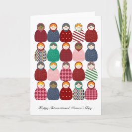 Cartão Babushka - Women's Day