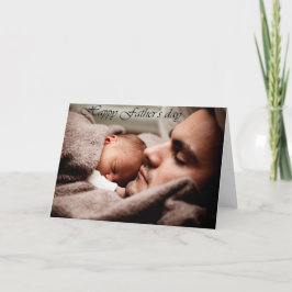 Cartão Baby and daddy happy father's day card
