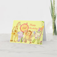 Baby Animals: Birthday Card for Children