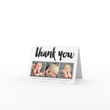 Baby Boy Girl Obrigado 3 Fotografia Saudação Perso