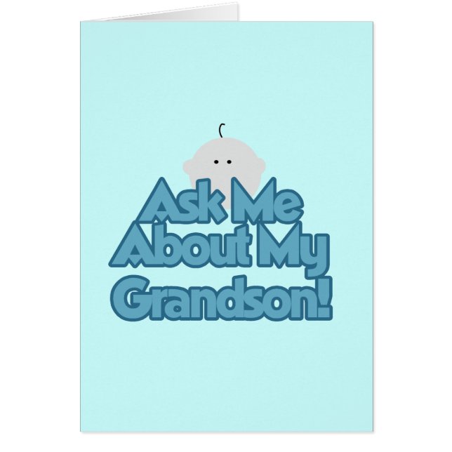 Cartão Baby Boy pergunta sobre meus Camisetas e presentes (Frente)