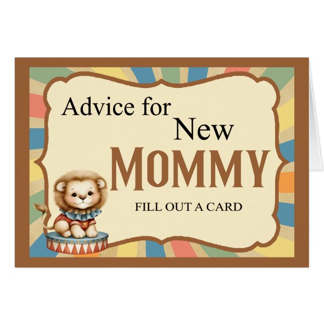 Cartão Baby Circus_ Sweet Note (Frente horizontal)