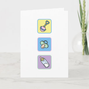 Cartão Baby Congratulations for new or expectant parents