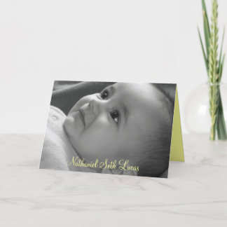 Cartão Baby Dedication Card