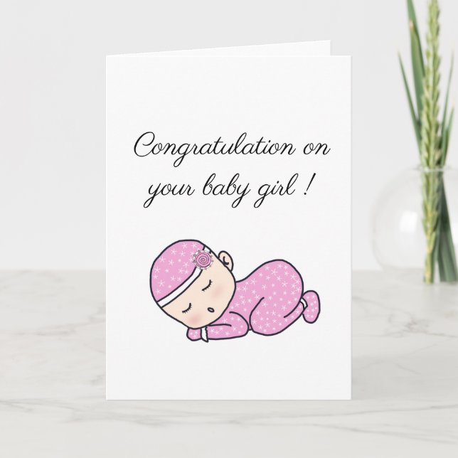 Cartão Baby delicada novo nascimento - Glückwünschskarte (Frente)