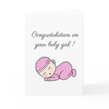 Baby delicada novo nascimento - Glückwünschskarte