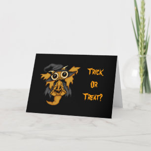 Cartão Baby Dragon - Halloween Trick or Treat Card