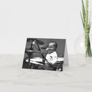 Cartão Baby Drummer Note Card