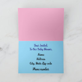 Cartão Baby Folded Greeting Card