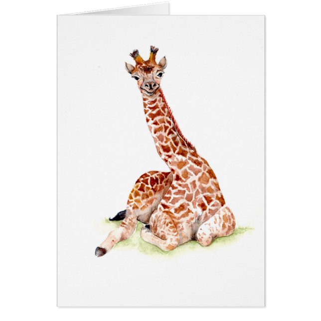 Cartão Baby Giraffe (Frente)