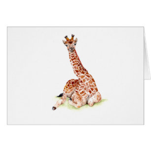 Cartão Baby Giraffe