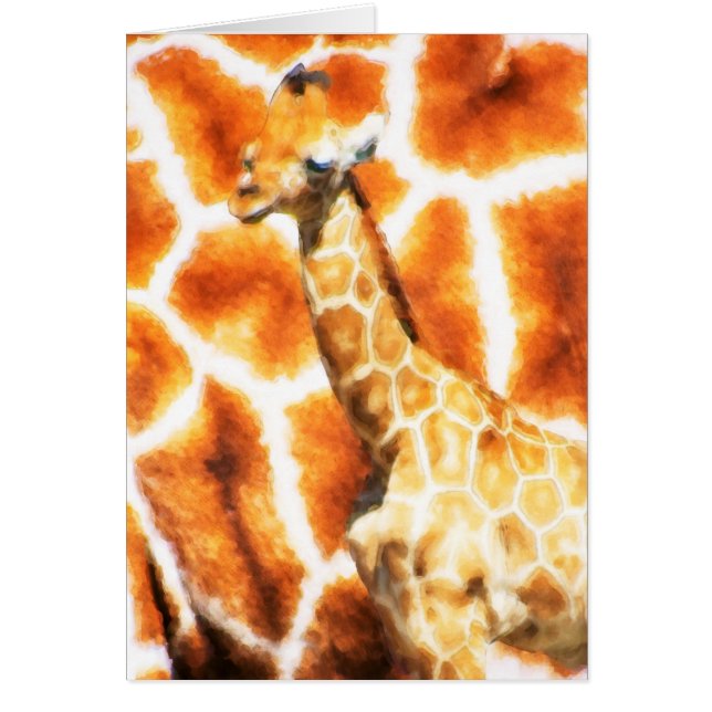 Cartão Baby Giraffe (Frente)