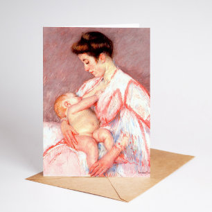 Cartão Baby John Sendo Amamentado Mary Cassatt