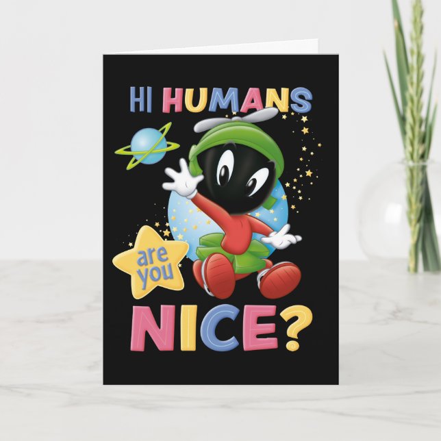 Cartão Baby Marvin the Martian| Hi Humans (Frente)