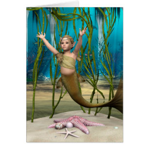 Cartão Baby Mermaid