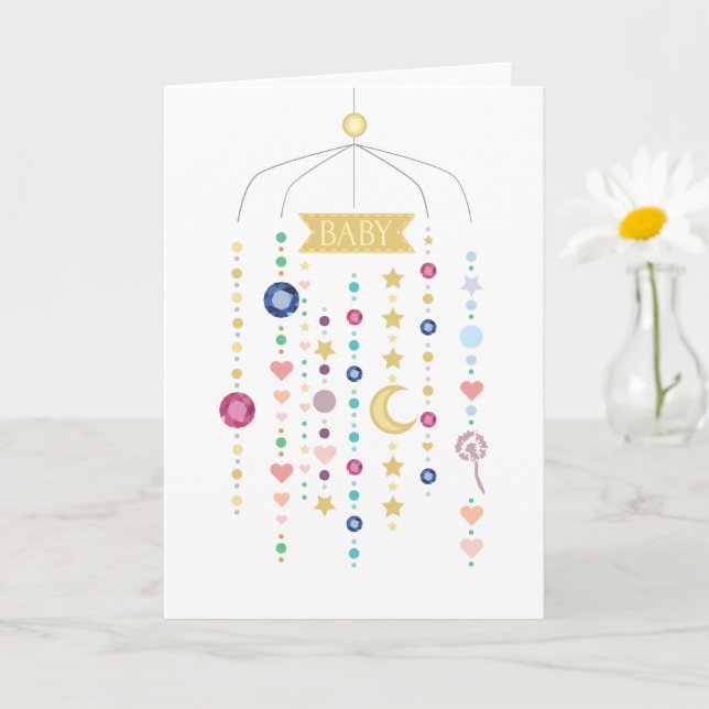 Cartão Baby Mobile (Planta pequena)